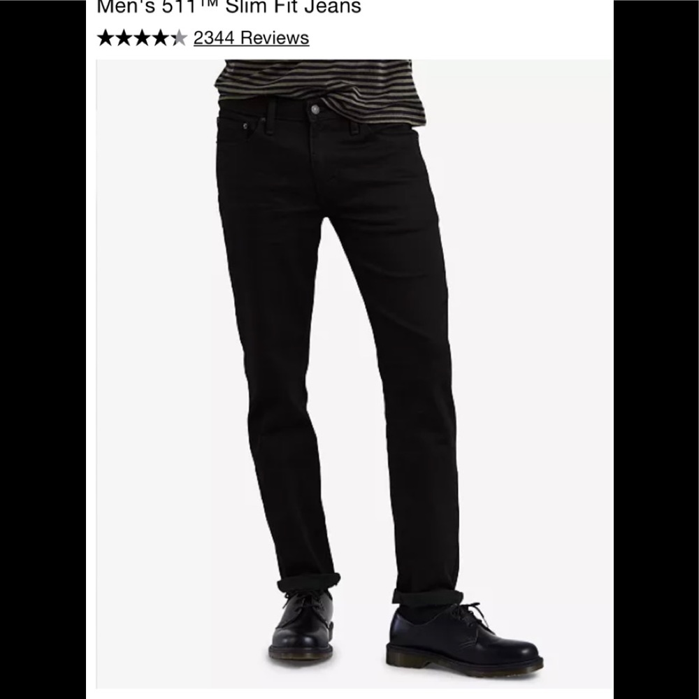 Black Levi’s 511 Slim fit size 33X32